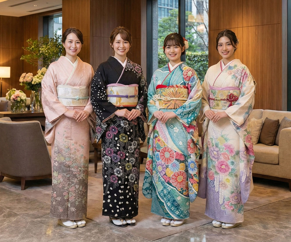 総絞り振袖や総絞り着物などの絞り着物