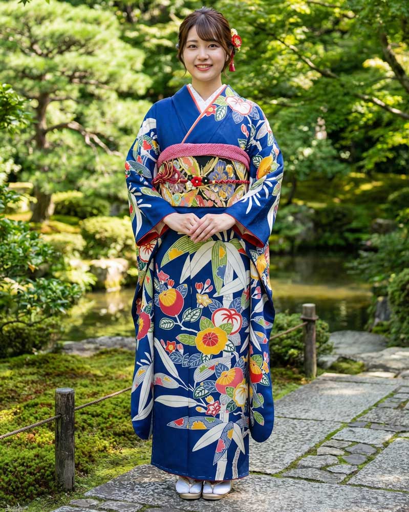 琉球紅型 – 栗山 – 青01