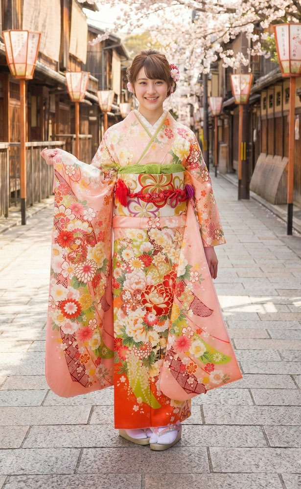 レンタル振袖 – ピンク01