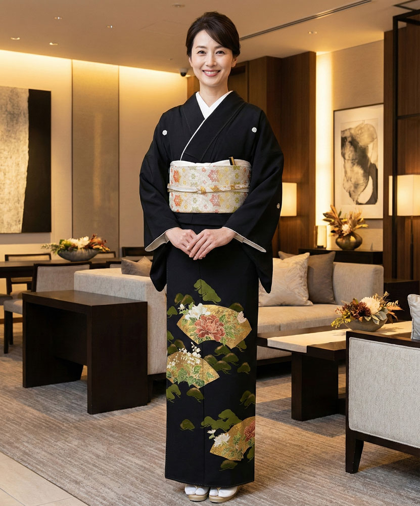 京友禅 – 黒留袖レンタル02