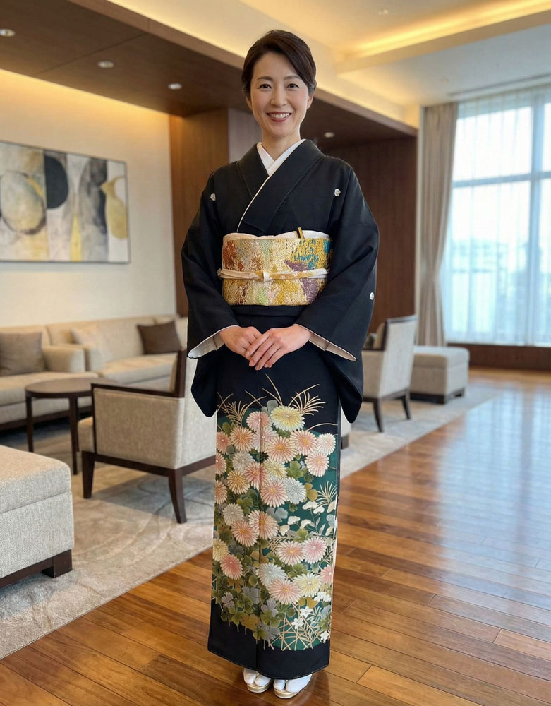 京友禅 – 黒留袖レンタル03