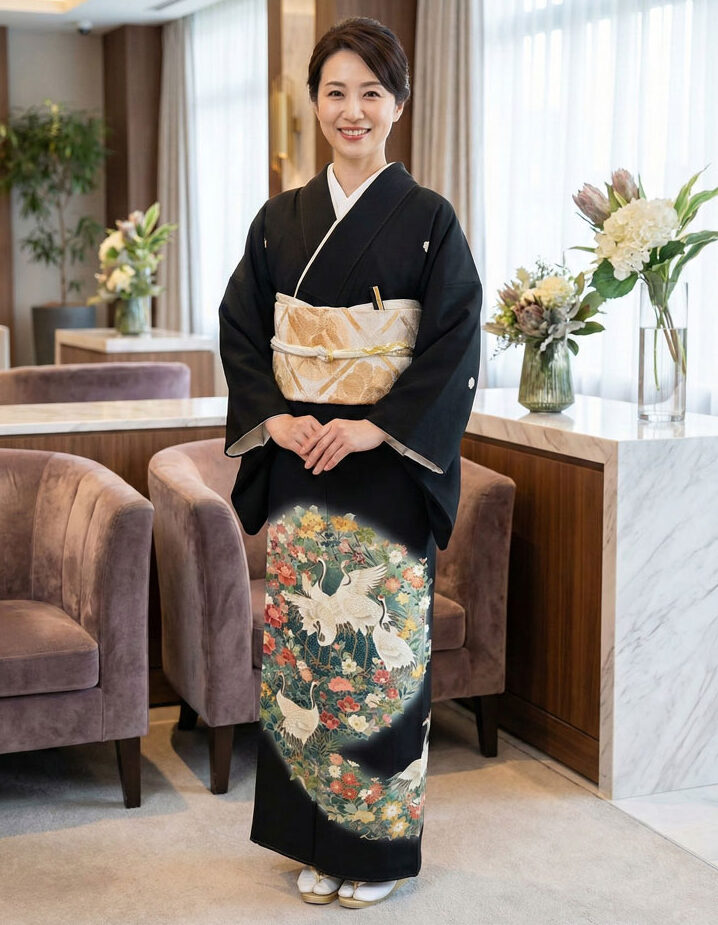 京友禅 – 黒留袖レンタル14