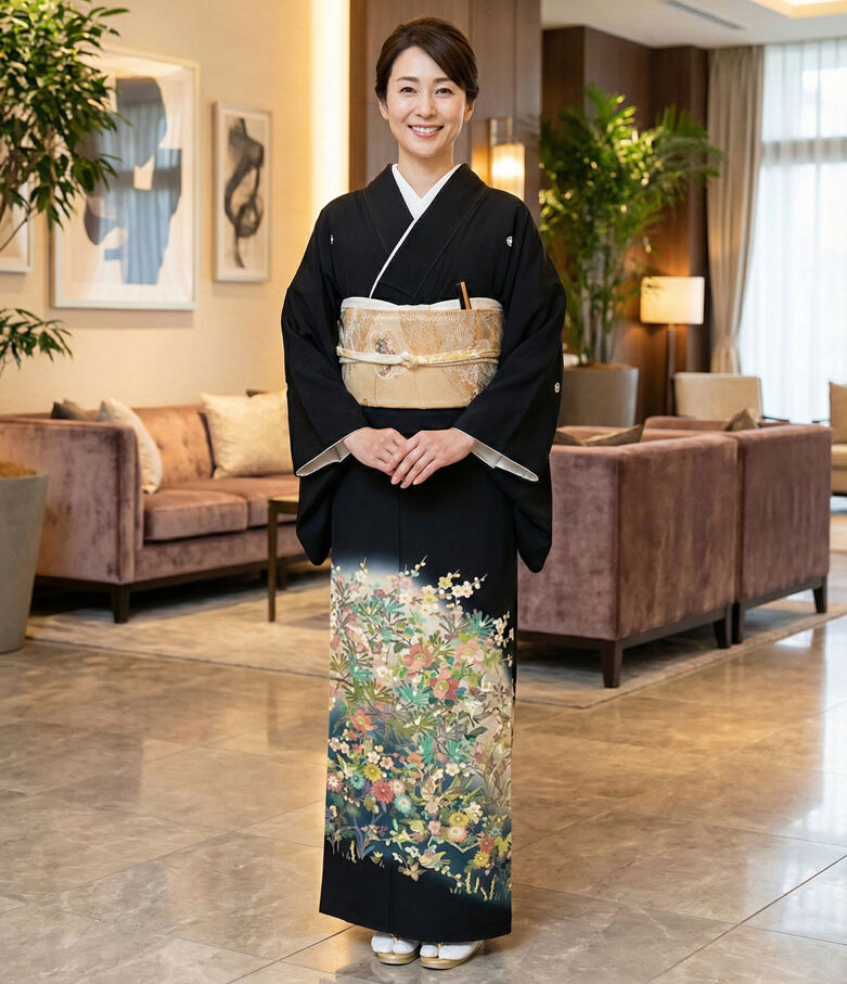 京友禅 – 黒留袖レンタル22