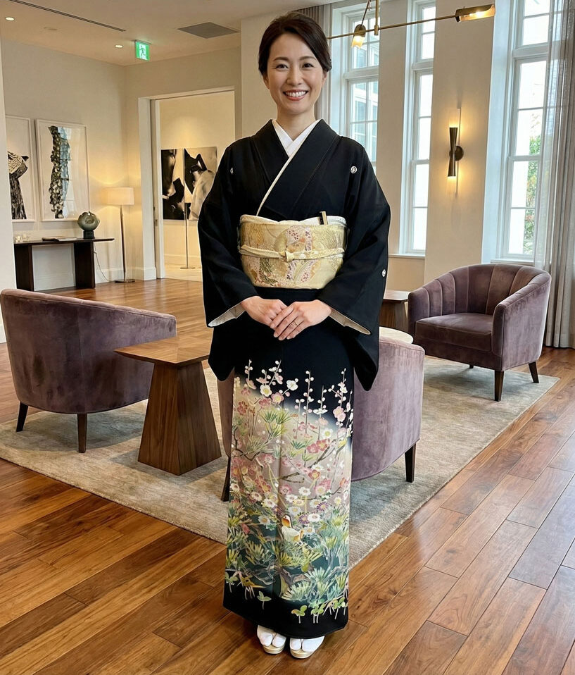 京友禅 – 黒留袖レンタル23