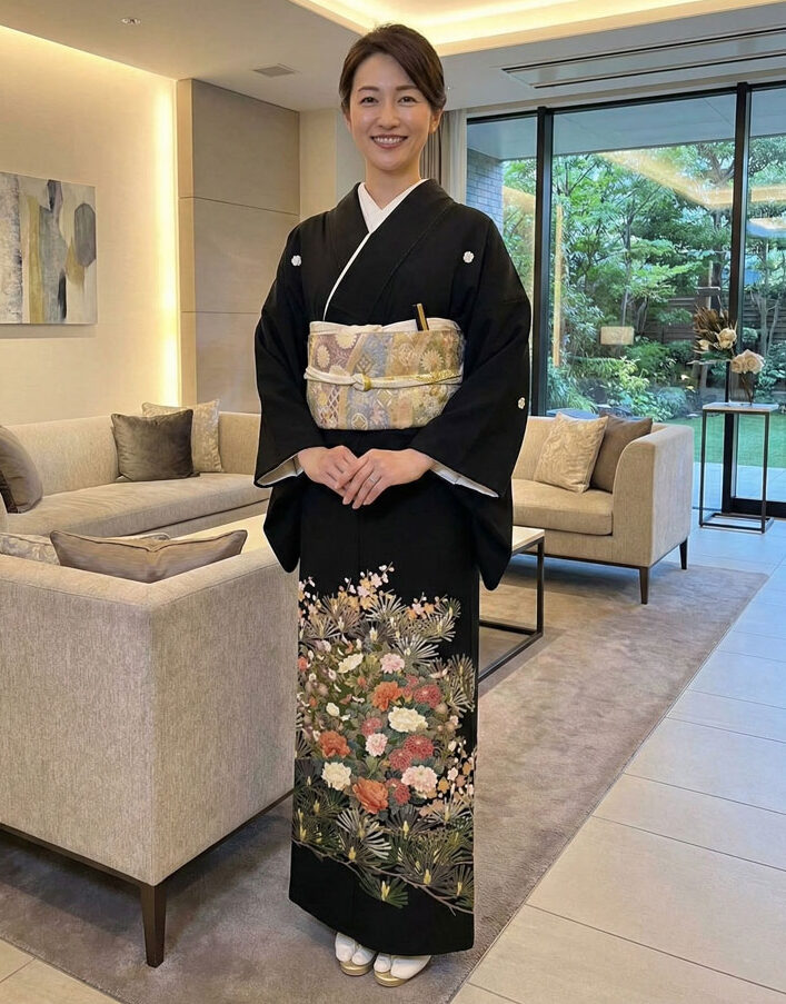 京友禅 – 黒留袖レンタル25