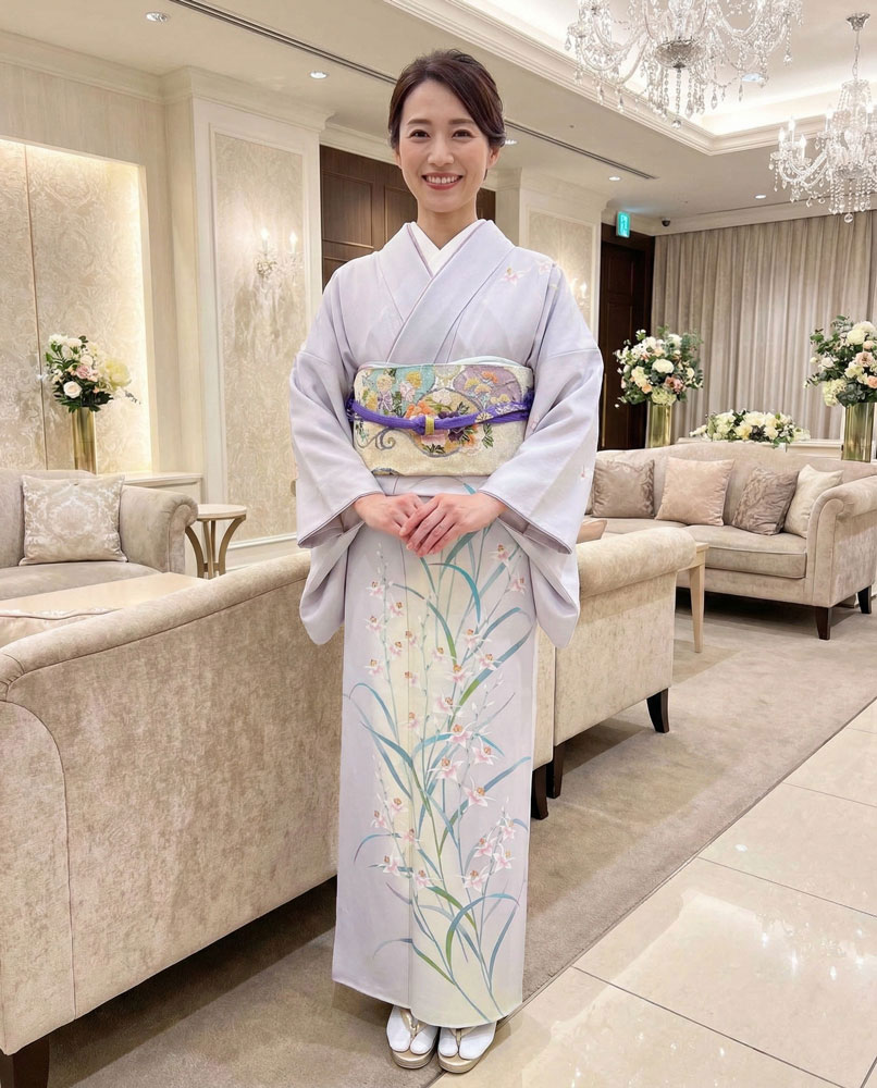 加賀友禅 – 訪問着レンタル – 薄紫