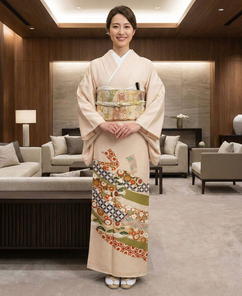 京友禅 – 色留袖レンタル – 肌色