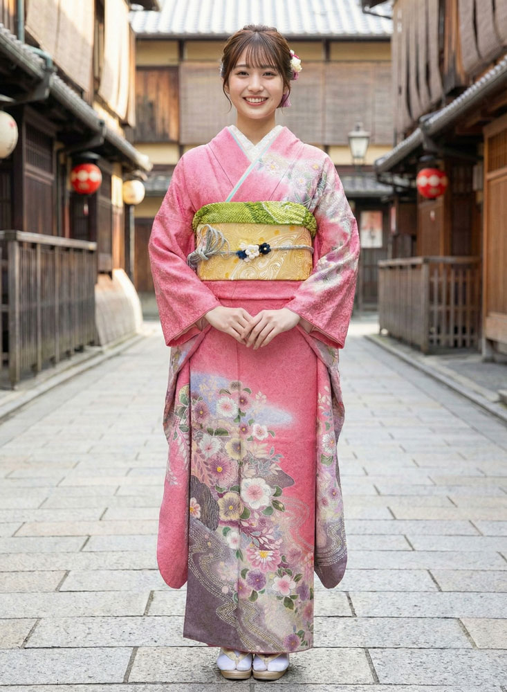 レンタル振袖 – ピンク05