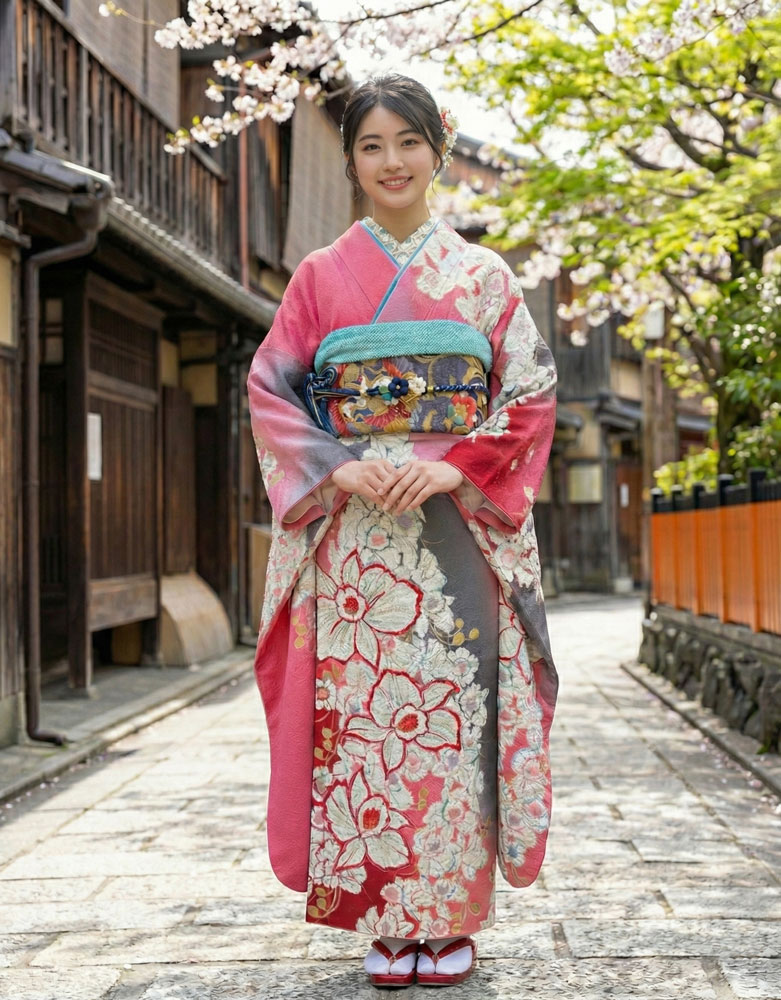レンタル振袖 – ピンク06