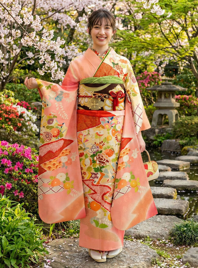 レンタル振袖 – ピンク02