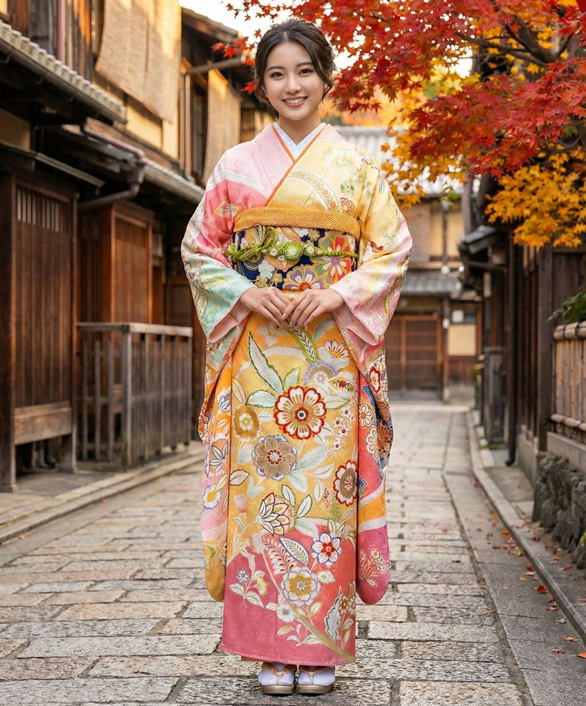 レンタル振袖 – ピンク07