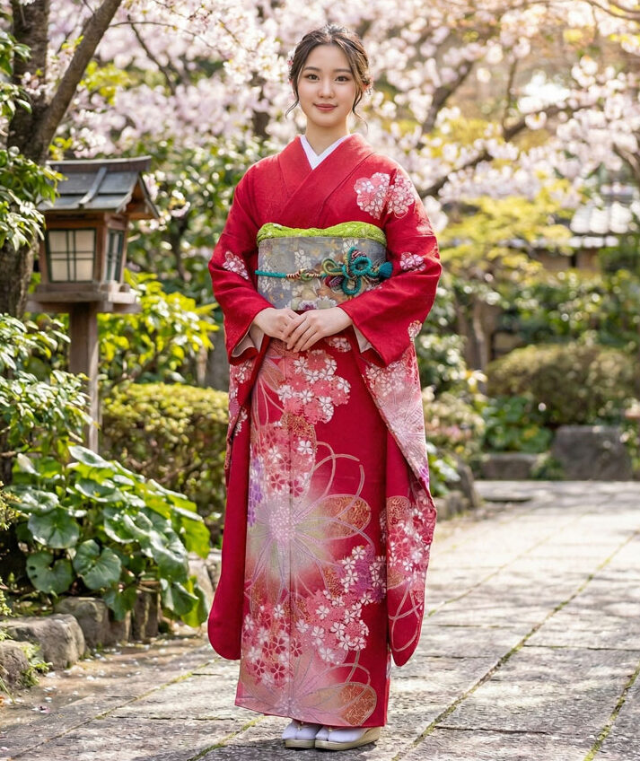 レンタル振袖 – 赤01