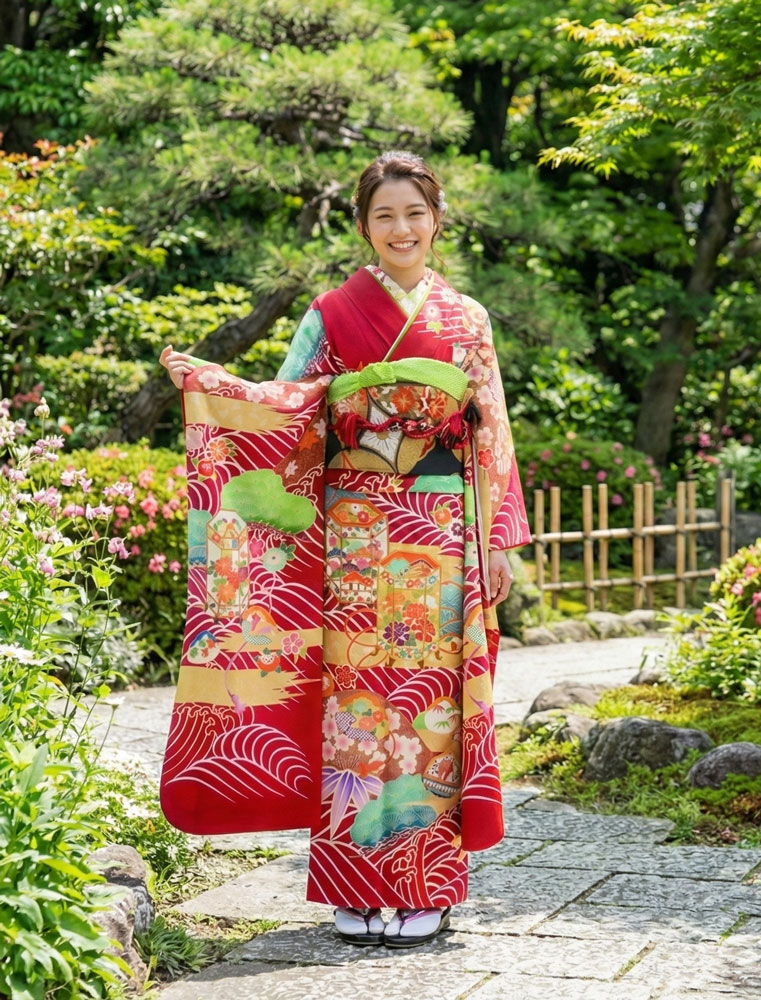 レンタル振袖 – 赤05