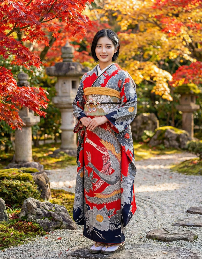 レンタル振袖 – 赤08