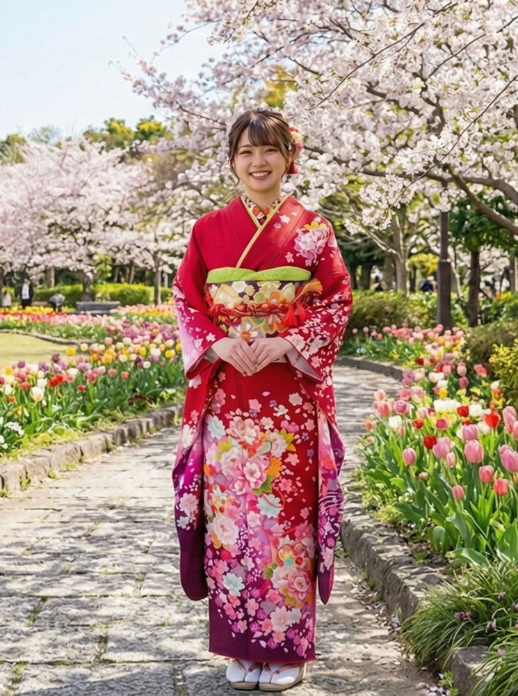 レンタル振袖 – 赤10