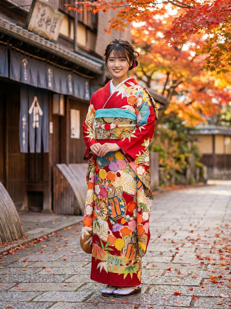 レンタル振袖 – 赤14