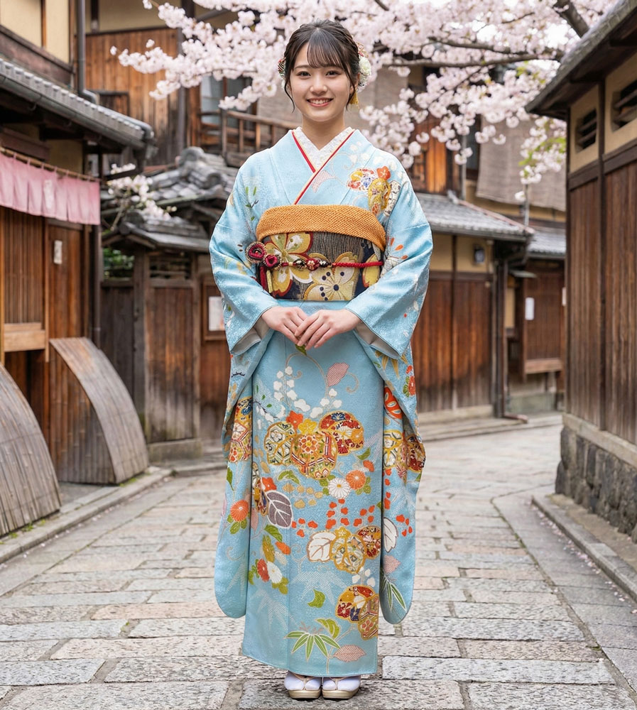 レンタル振袖 – 水色01