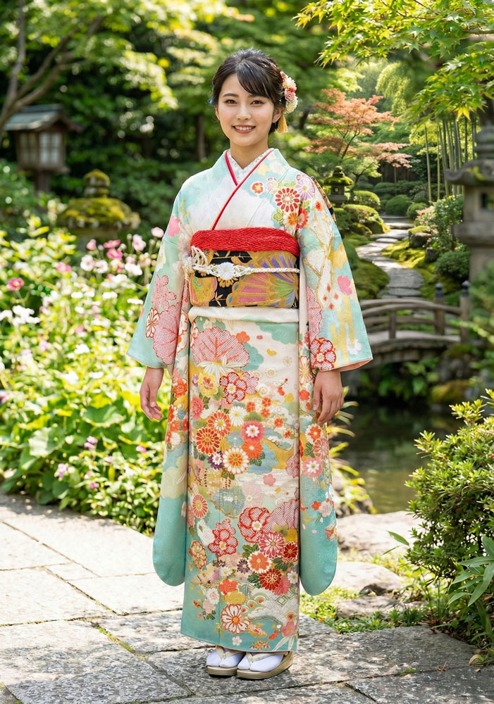 レンタル振袖 – 水色04