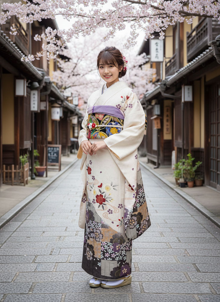 レンタル振袖 – 白02