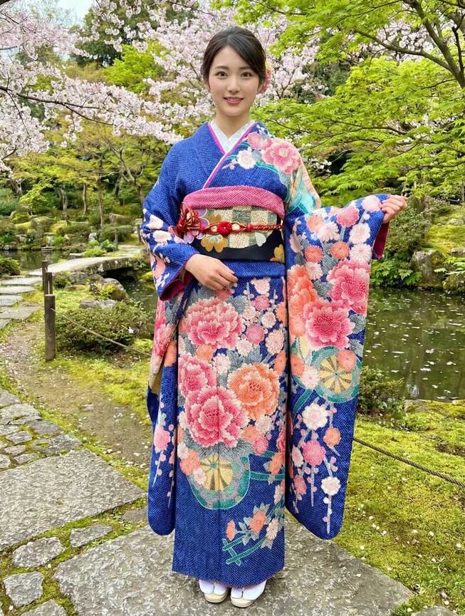 レンタル絞り振袖 – 青04