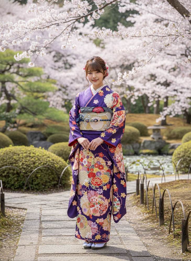 レンタル振袖 – 紫01