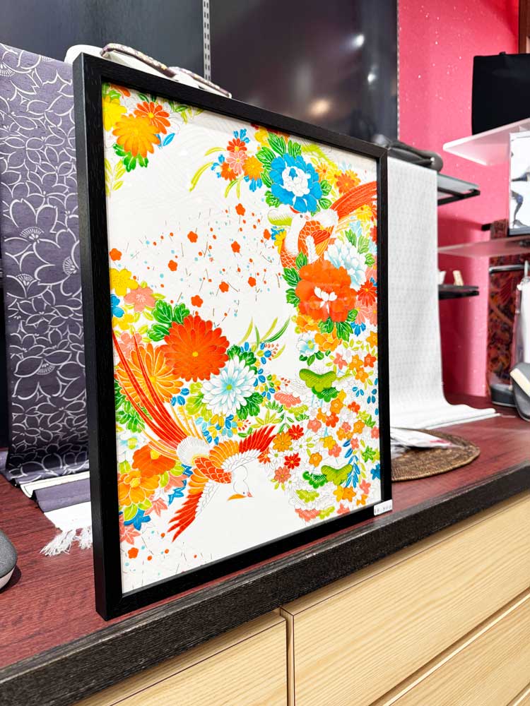 【着物アート】Kimono Art 445×370 白01