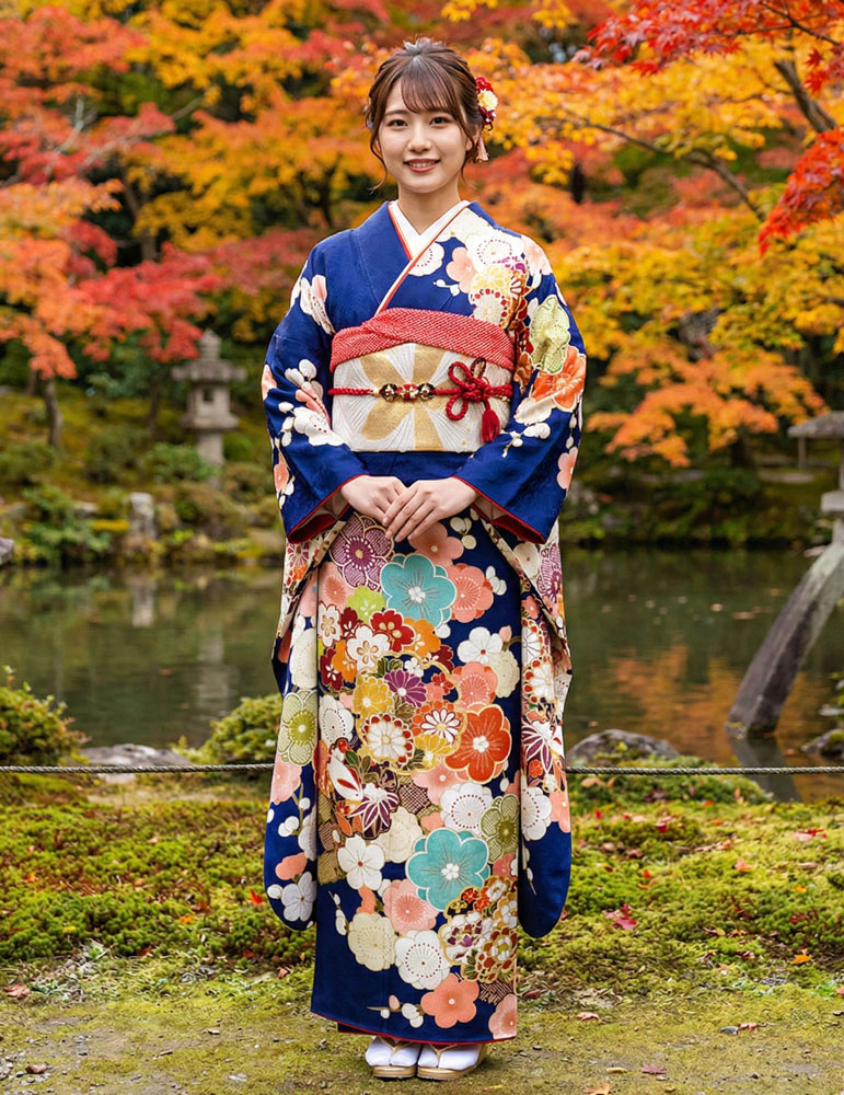 レンタル振袖 – 青06