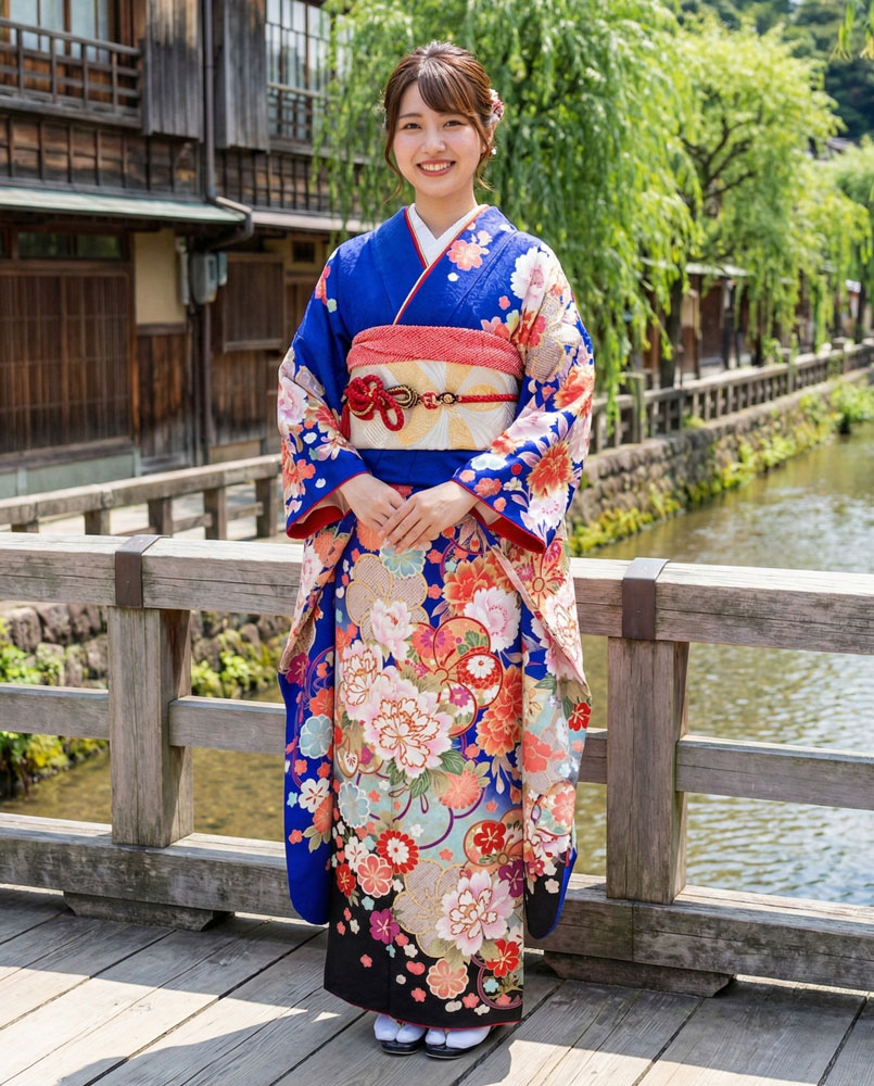 レンタル振袖 – 青09