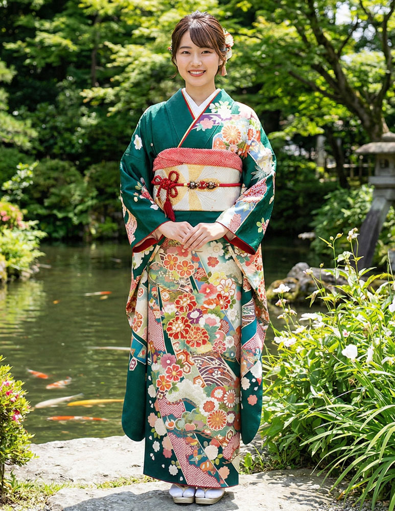 レンタル振袖 – 緑08