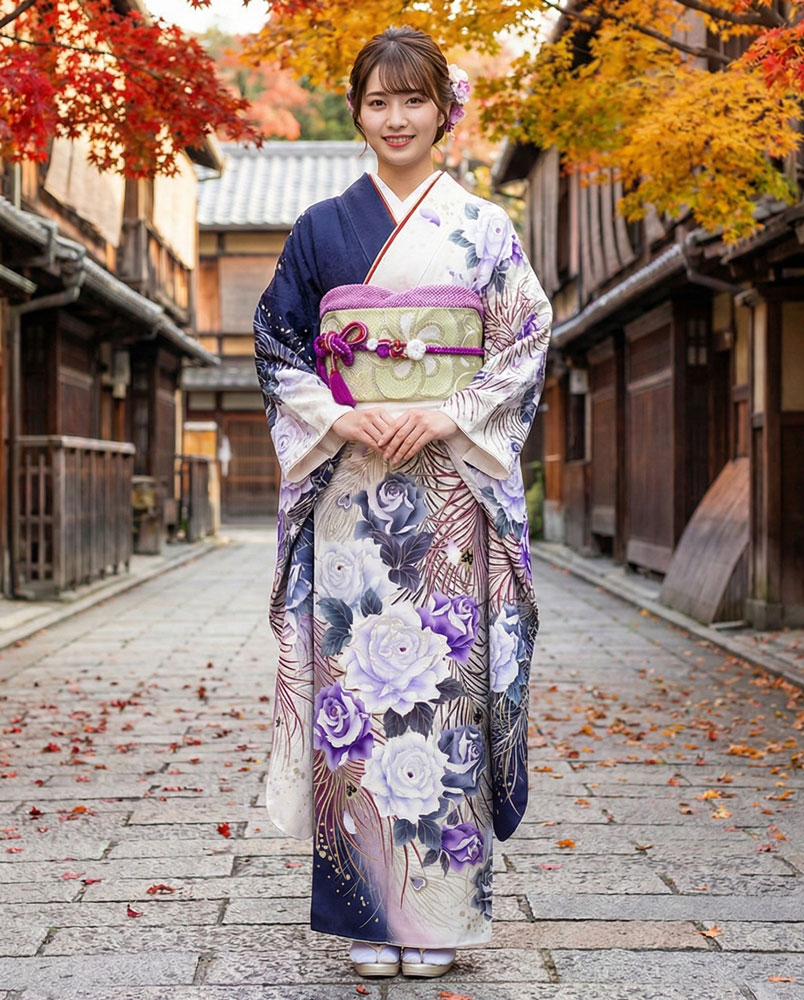 レンタル振袖 – 白07