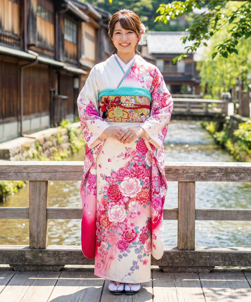 レンタル振袖 – 白09