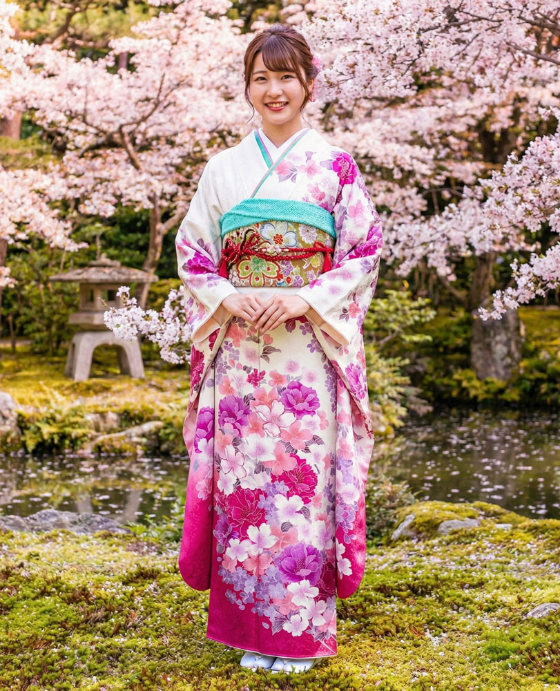 レンタル振袖 – 白10