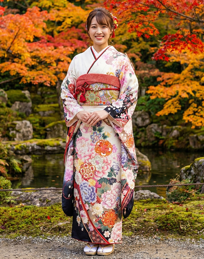 レンタル振袖 – 白11