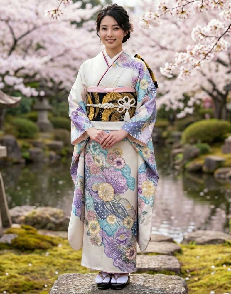 藤娘きぬたや 総絞り振袖 白05