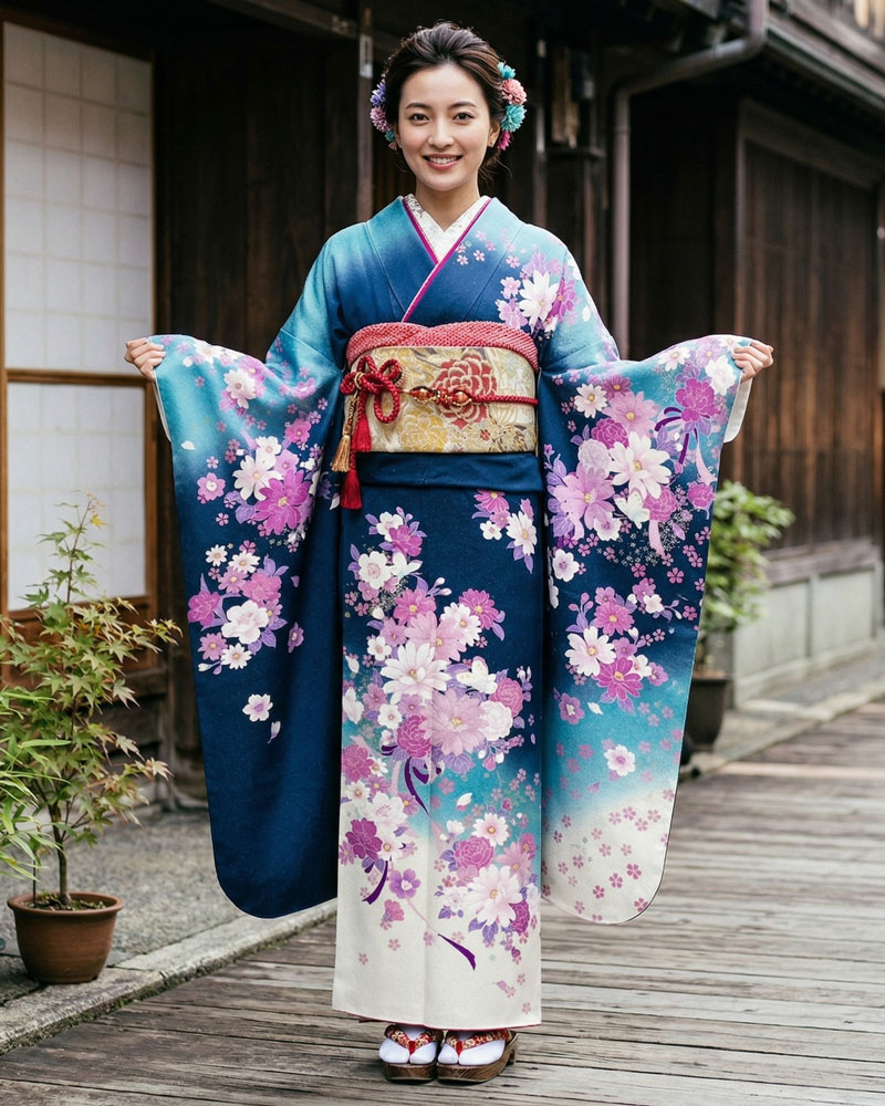 レンタル振袖 – 水色09