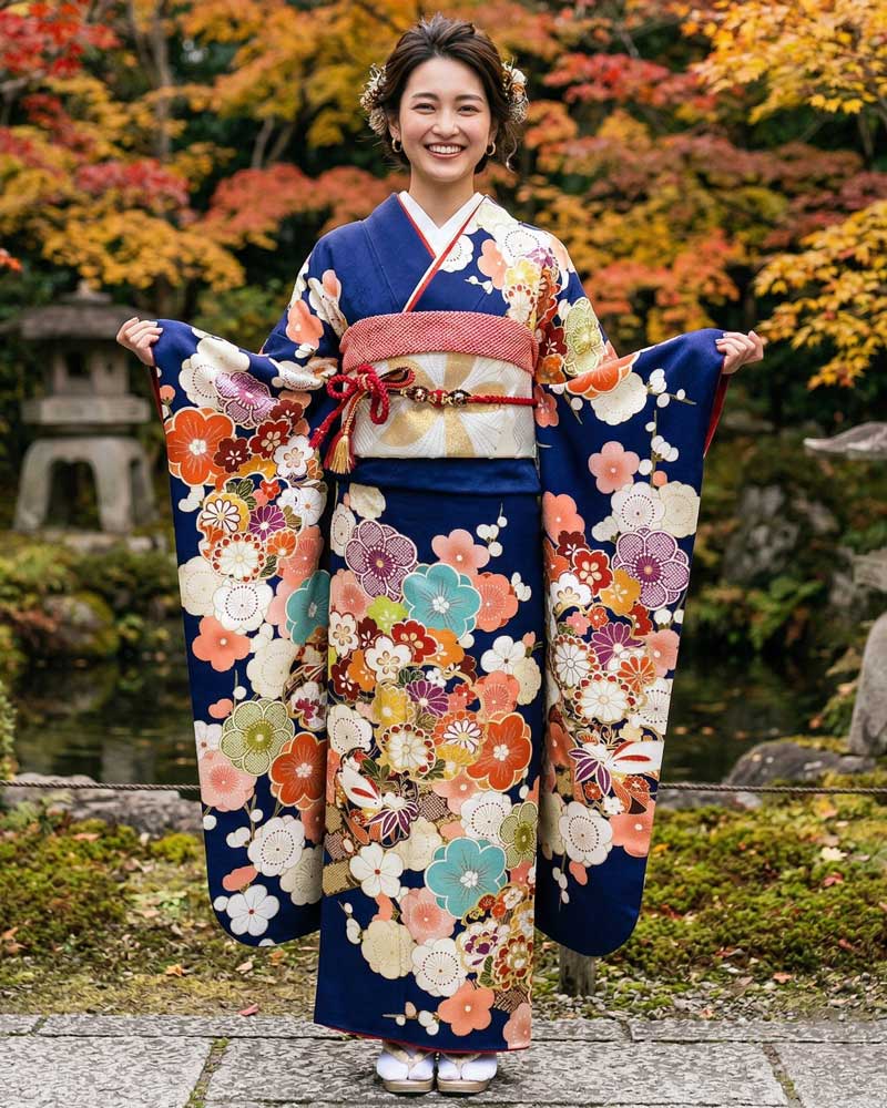 レンタル振袖 – 青06