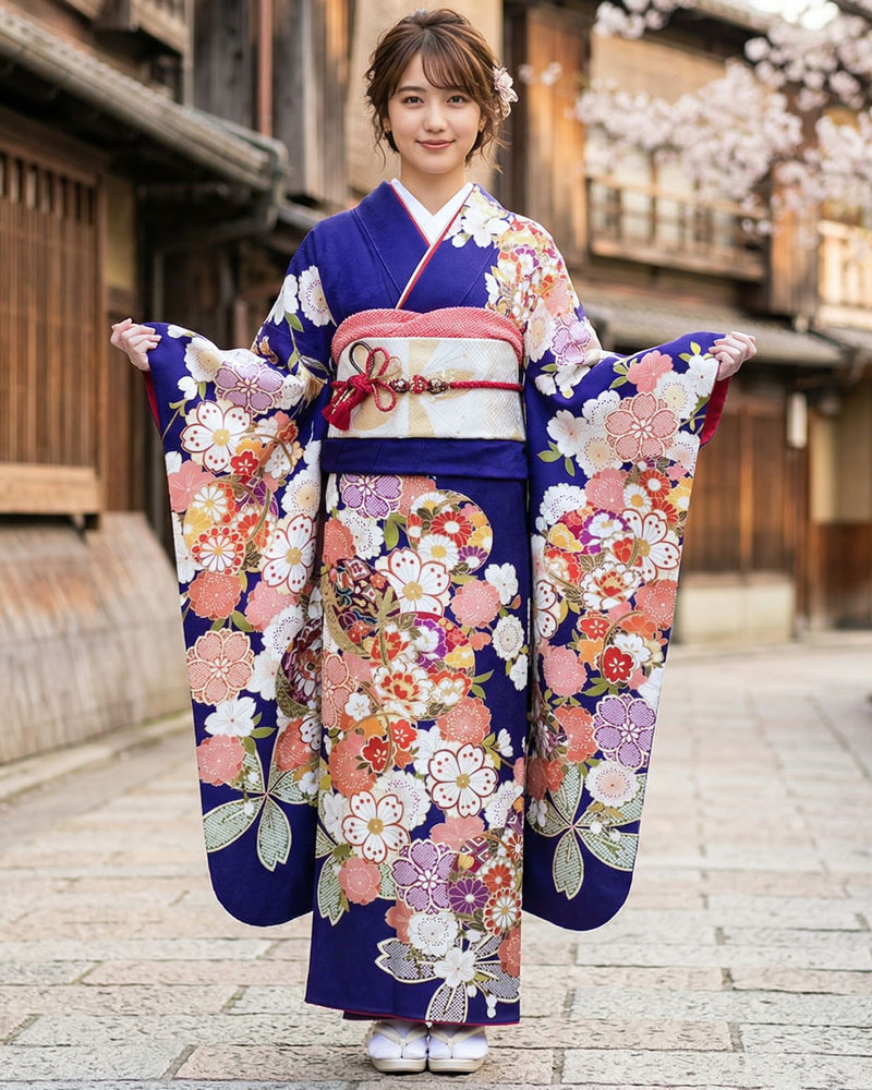 レンタル振袖 – 青07