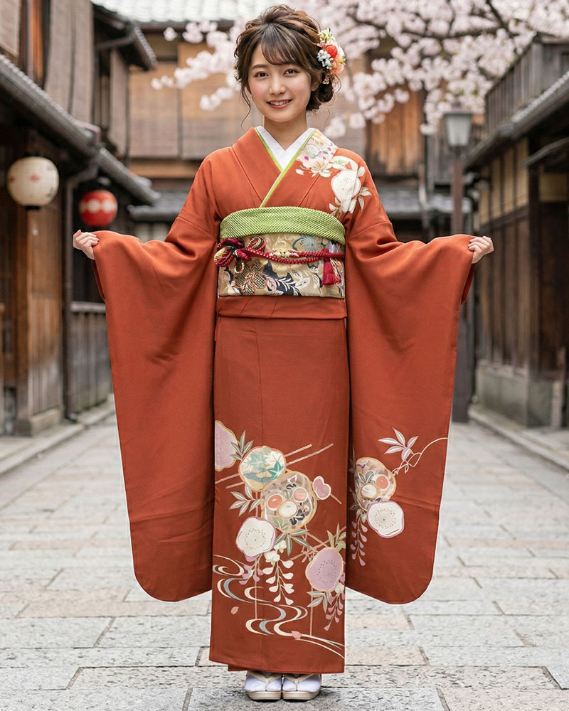 レンタル振袖 -茶04