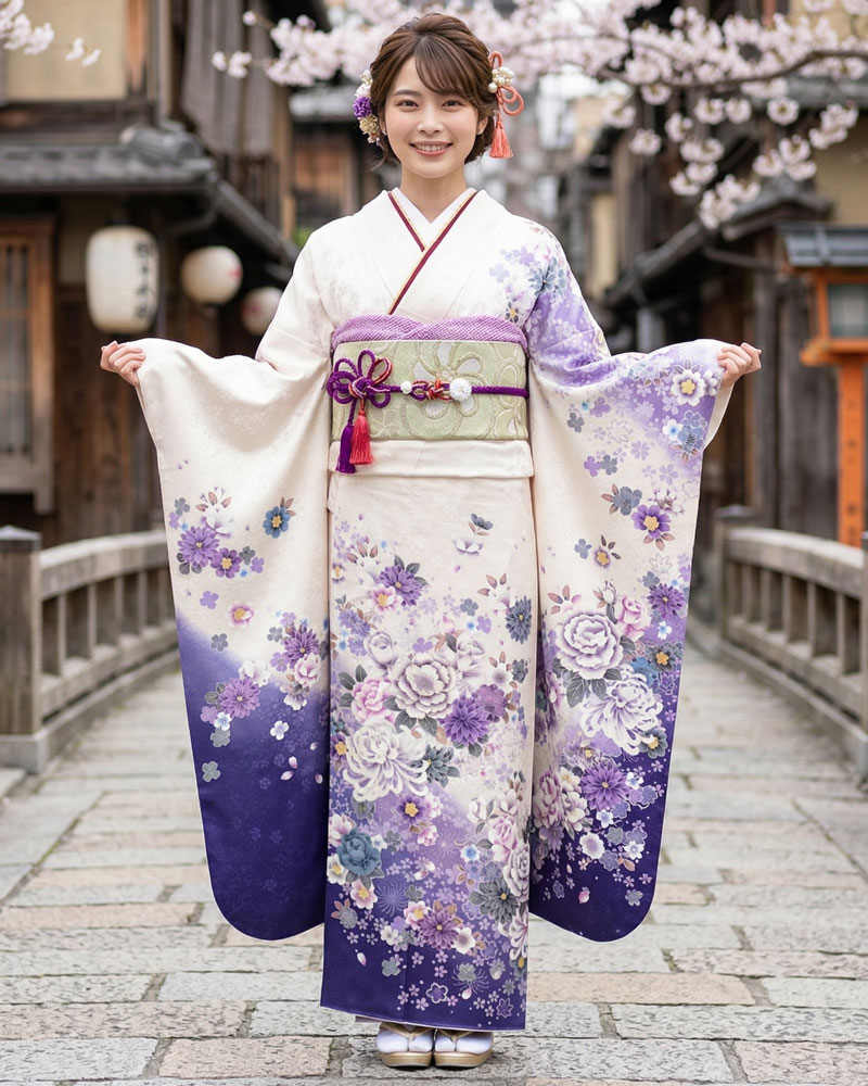 レンタル振袖 – 白06