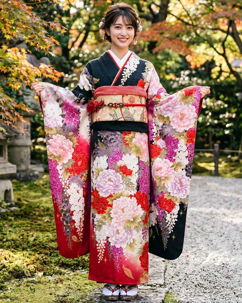 レンタル振袖 -黒11