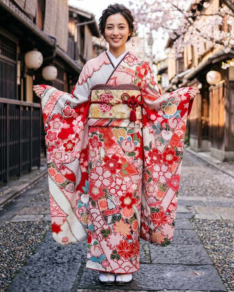 レンタル振袖 – 赤36