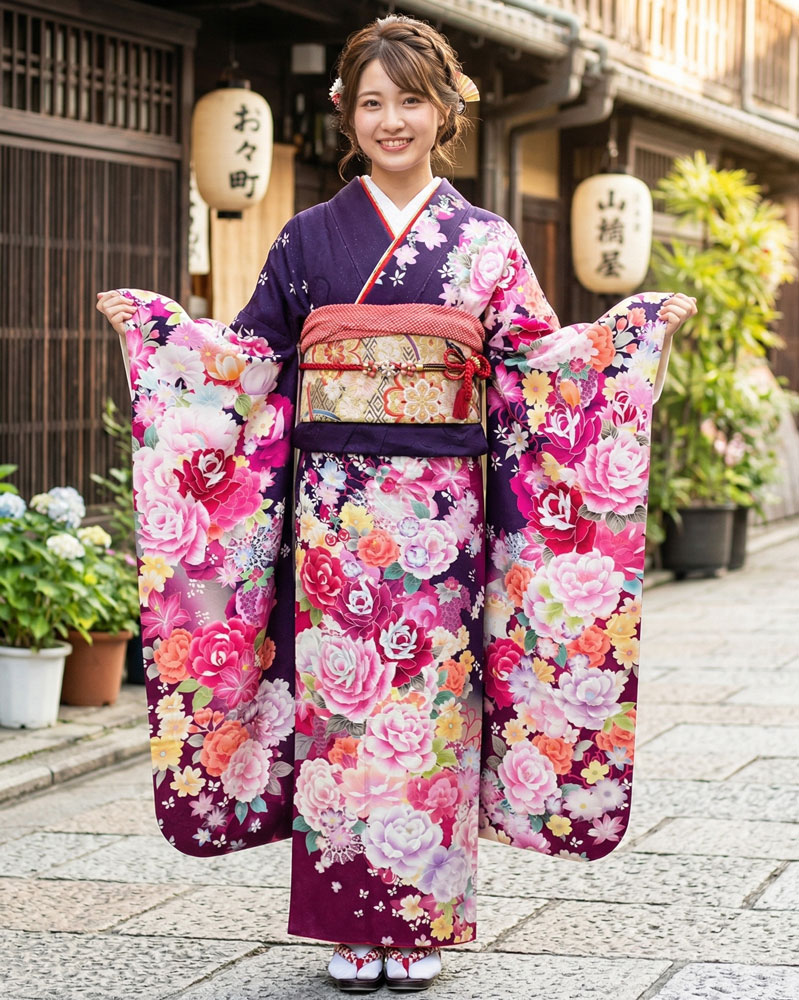 レンタル振袖 – 紫03