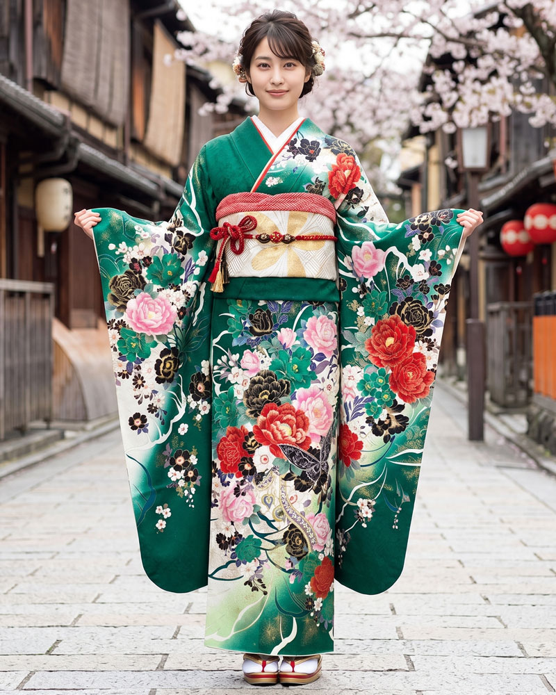 レンタル振袖 – 緑06