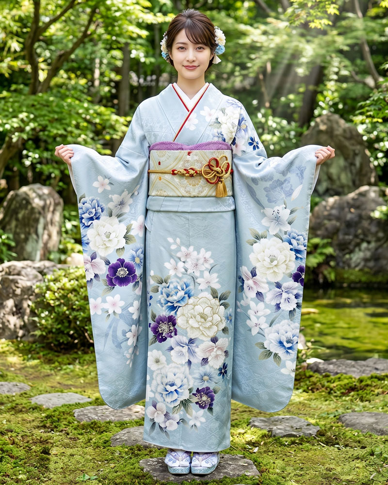 レンタル振袖 – 水色17