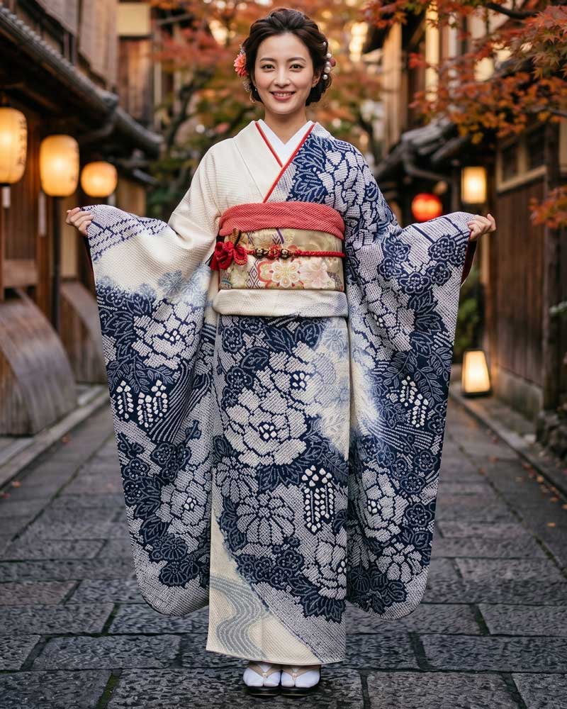 レンタル振袖 – 紺11