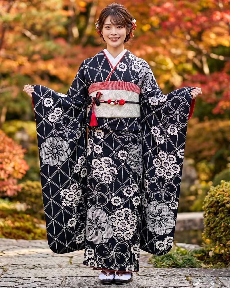 レンタル振袖 -黒13