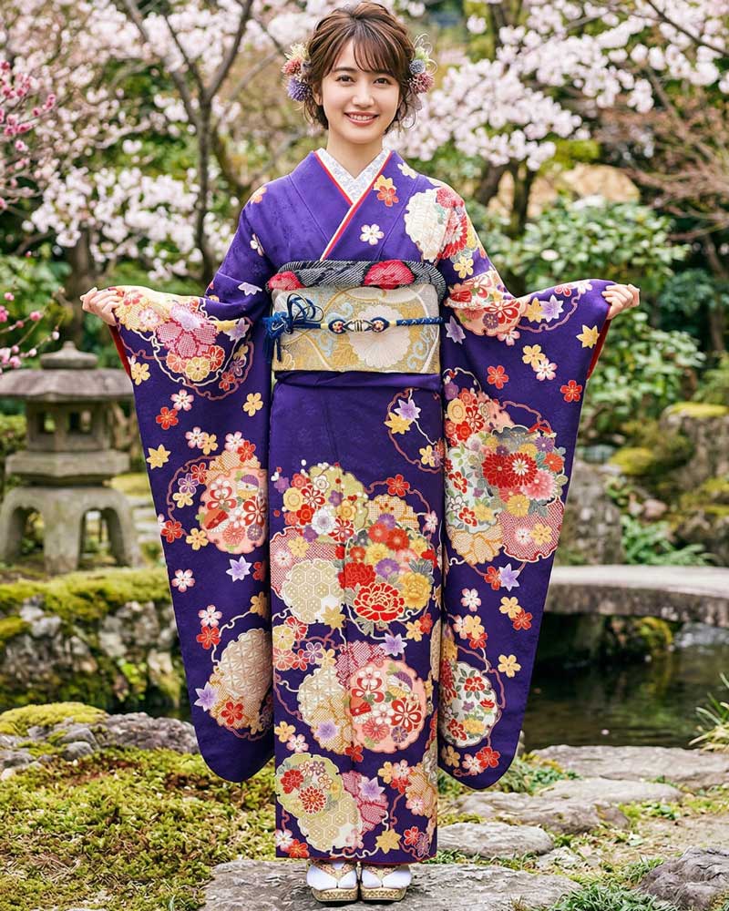 レンタル振袖 – 紫01
