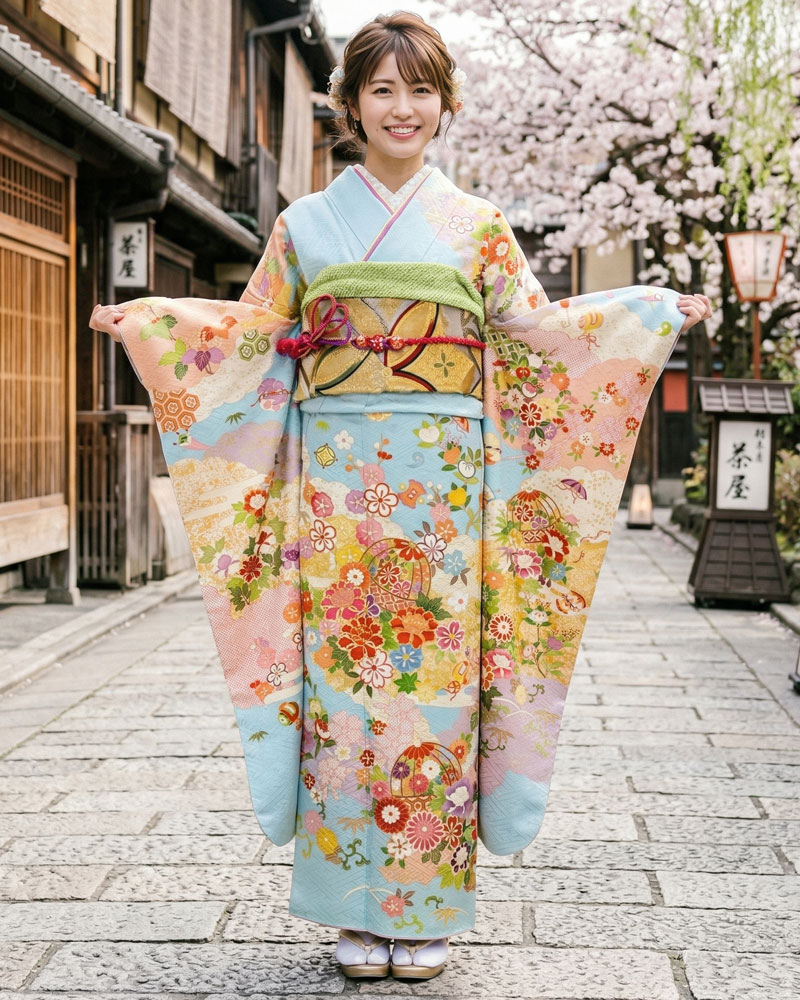 レンタル振袖 – 水色07