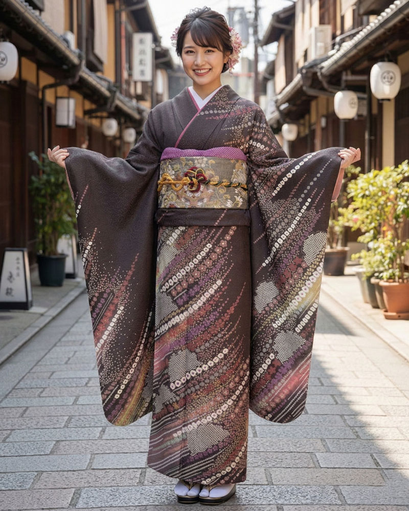 レンタル振袖 -茶02