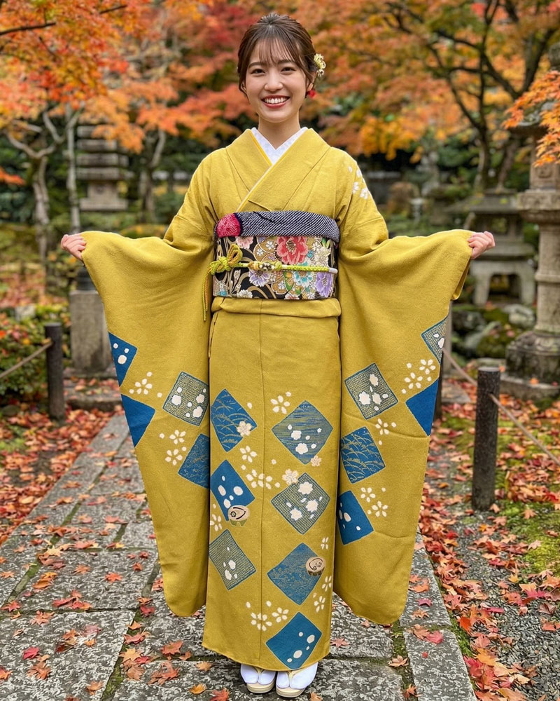 十日町友禅 -振袖 – 黄07